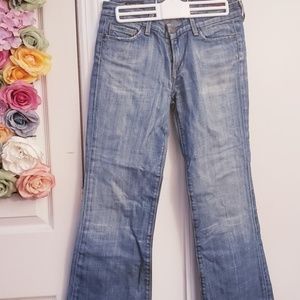 Citizen Of Humanity Jeans Womens Size 26 Denim Ankle Crop Straight Blue Low Rise